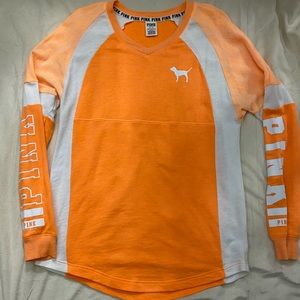VS PINK BRIGHT ORANGE SWEATSHIRT
